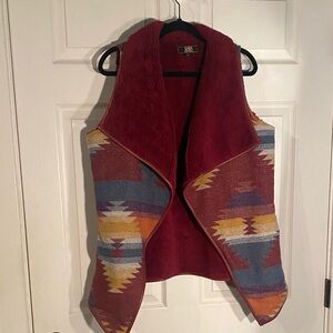 Lucky & Blessed Burgundy Textured Vest